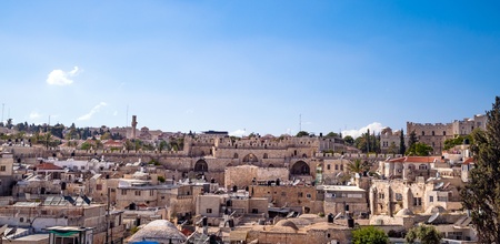 Residential houses in the Old City of Jerusalemの写真素材