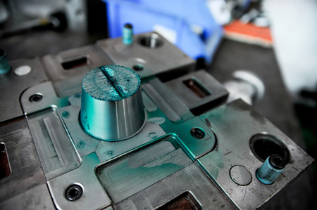 Press for production of pressforms at CNC manufactureの写真素材