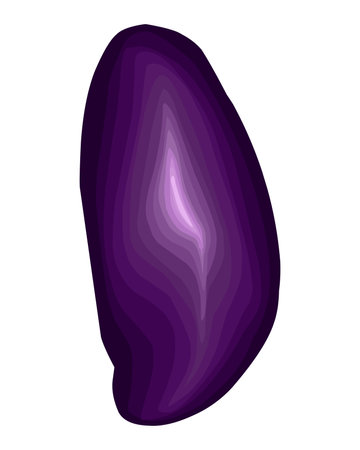 Stylized stone cut, gradient, layers. vector elementのイラスト素材