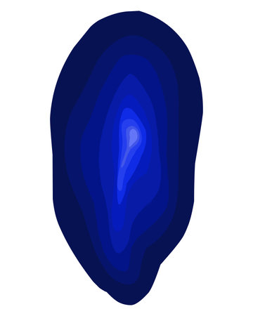 Abstract gradient layered shape, spot, drop. Vector backgroundのイラスト素材