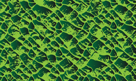 Green snake skin texture. Vector background