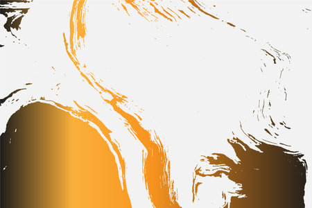 Grunge intertwined texture, threads, lines, wire, veins. Grunge old detailed texture. Vector background. Gold on whiteのイラスト素材