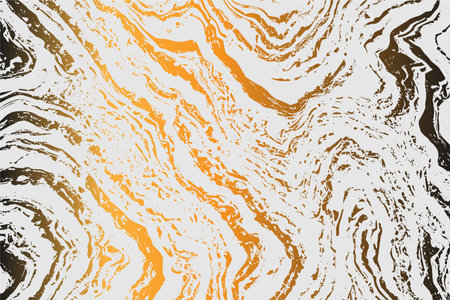 Grunge intertwined texture, threads, lines, wire, veins. Grunge old detailed texture. Vector background. Gold on whiteのイラスト素材