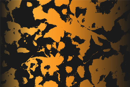 Grunge detailed intertwined texture, threads, lines, wire, veins. Grunge old detailed texture. Vector background. Gold and blackのイラスト素材