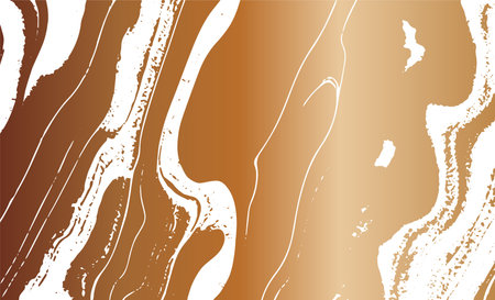 Grunge intertwined texture, threads, lines, wire, veins. Grunge old detailed texture. Vector background. Copper on whiteのイラスト素材