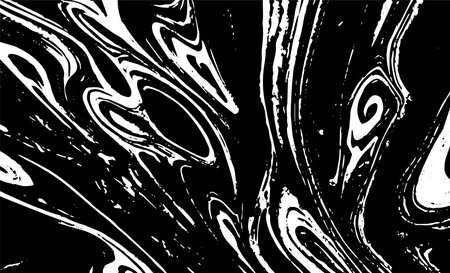 Grunge intertwined texture, threads, lines, wire, veins, monochrome. Grunge old detailed black white texture. Vector backgroundのイラスト素材