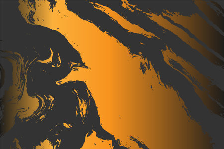 Grunge detailed intertwined texture, threads, lines, wire, veins. Grunge old detailed texture. Vector background. Gold and blackのイラスト素材