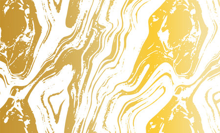 Grunge intertwined texture, threads, lines, wire, veins. Grunge old detailed texture. Vector background. Gold on whiteのイラスト素材