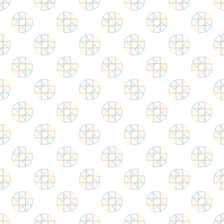 Pattern and seamless background of vector and colorful of abstract background texture, pattern background create by square.のイラスト素材