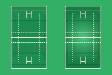 Volleyball court flat design, Volley field graphic illustration, Vector of volleyball court and layout.のイラスト素材