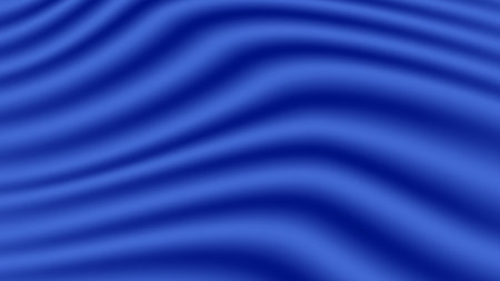 Abstract background of blue fabric texture. Wallpaper luxury by soft curve of canvas and wave. Illustration background of blue cloth.のイラスト素材