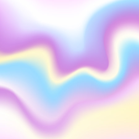 Abstract background of holographic foil. Wallpaper holographic pastel neon color surface with iridescent abstract. Illustration hologram Iridescent spectrum texture with soft curve and wave.のイラスト素材