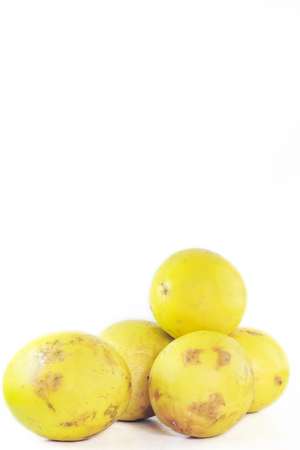 Yellow passion fruit fresh from the farmの写真素材