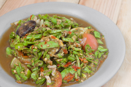 Lentils salad Thai cuisine spicy delicious, Som Tam.の写真素材