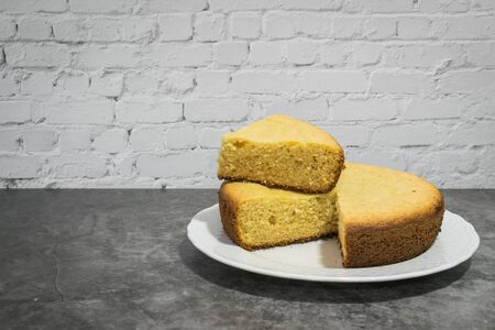 Freshly made cake hot