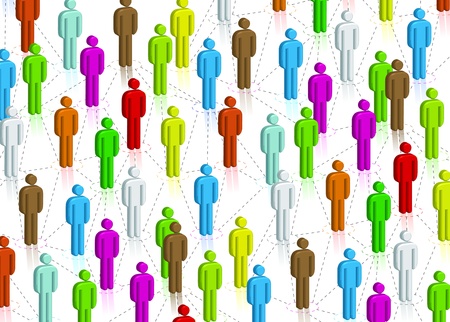 Social Network Search Concept, illustrationの写真素材