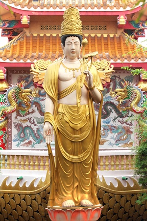 Kuan Yin in Temple Chinaの写真素材