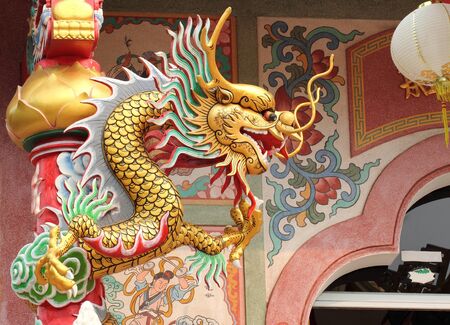 Dragon in the Chinese Templeの写真素材