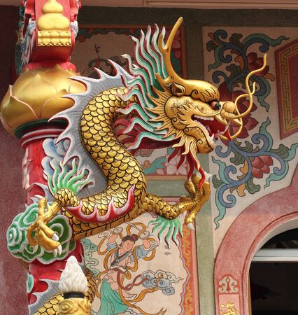 Dragon in the Chinese Templeの写真素材