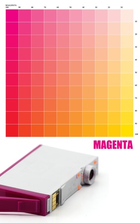 MAGENTA Ink colorの写真素材