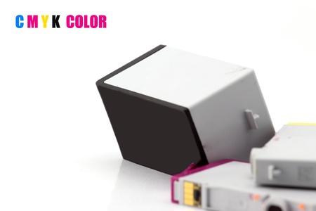 CMYK Ink colorの写真素材