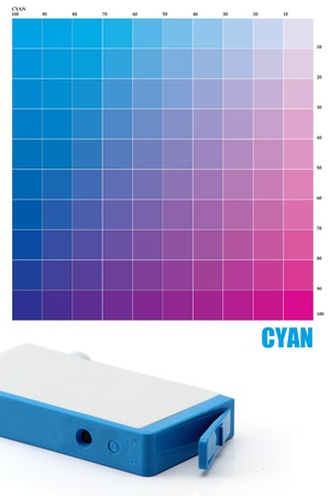 CYAN Ink colorの写真素材
