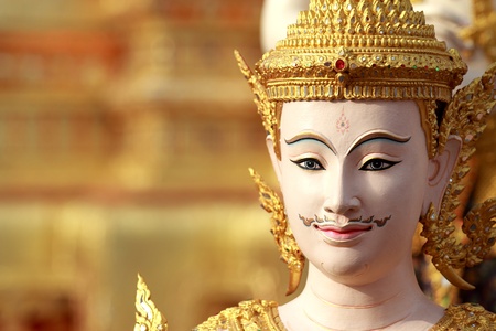 Thai art angel sculptureの写真素材