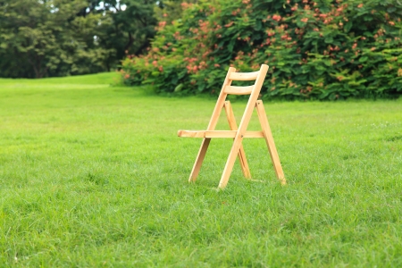 Chair in the parkの写真素材