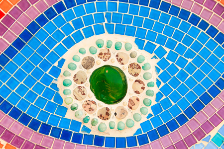 Colorful glazed tile 
