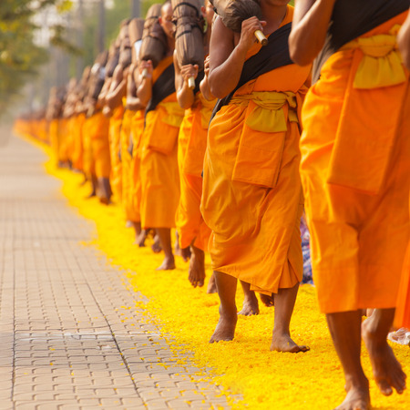 Monks in Thailandの写真素材