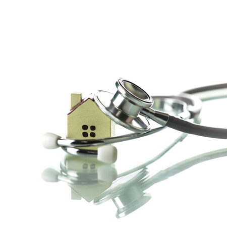 Home and Stethoscopeの写真素材