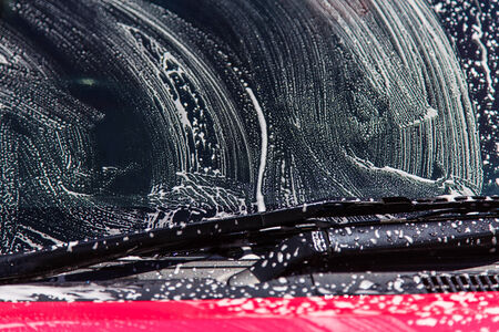Washing car