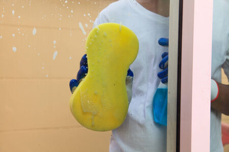 Glass cleaning の写真素材