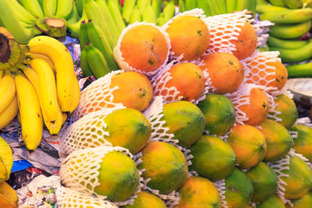 Asian fruit marketの写真素材