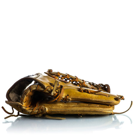 Vintage Baseball gloveの写真素材