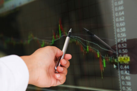 Market analyzing, Business charts and markets on display