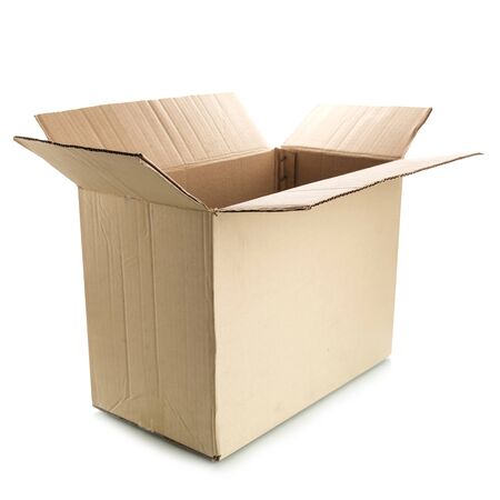 Corrugated Box on white background