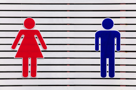 Male and Female toilet signsの写真素材
