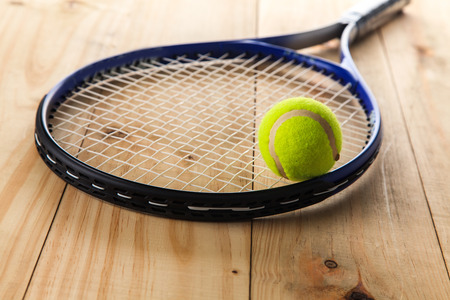 Tennis Ball and Racketの写真素材