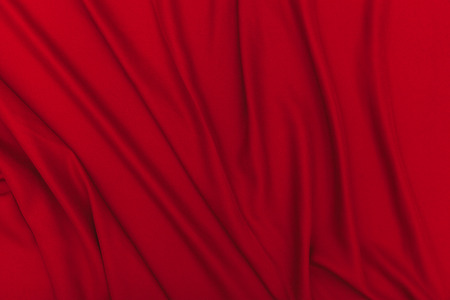 Red fabric texture backgroundの写真素材