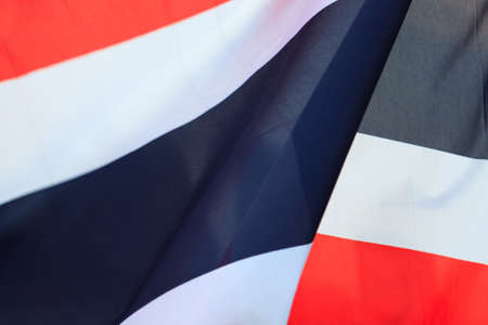 National flag of Thailand, backgroundの写真素材