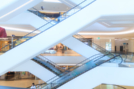 Blurred shopping mall background