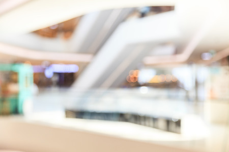 Blurred shopping mall backgroundの写真素材