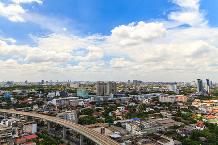 Skytrain Purple Line, Bangkok Thailandのeditorial素材