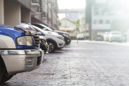 Car on Parking at the building