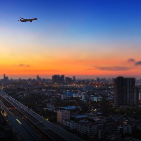 Airplane in the sky