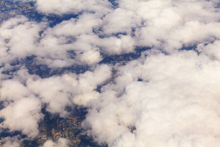 Beautiful Sky view through plane window