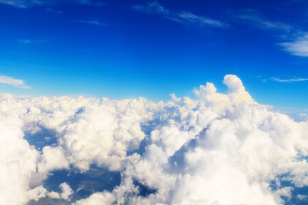 Beautiful Sky view through plane window