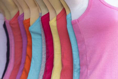 The Colorful of women's T-shirts at the Shop