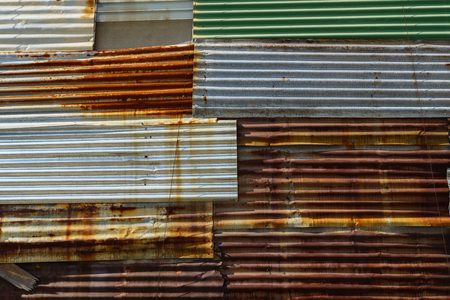 Rusty old zinc backgroundの写真素材